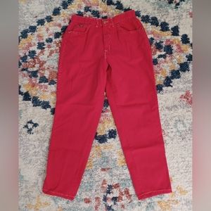 Vintage Chic Jeans Red Women's Size 14 Petite the original Mom jeans!